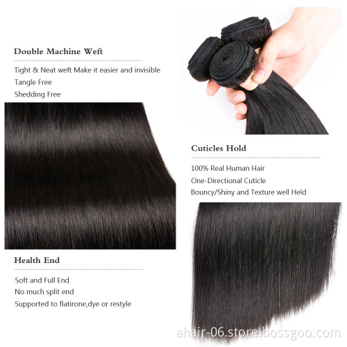 Best Quality Weave Straight Human Hair Extension Weft